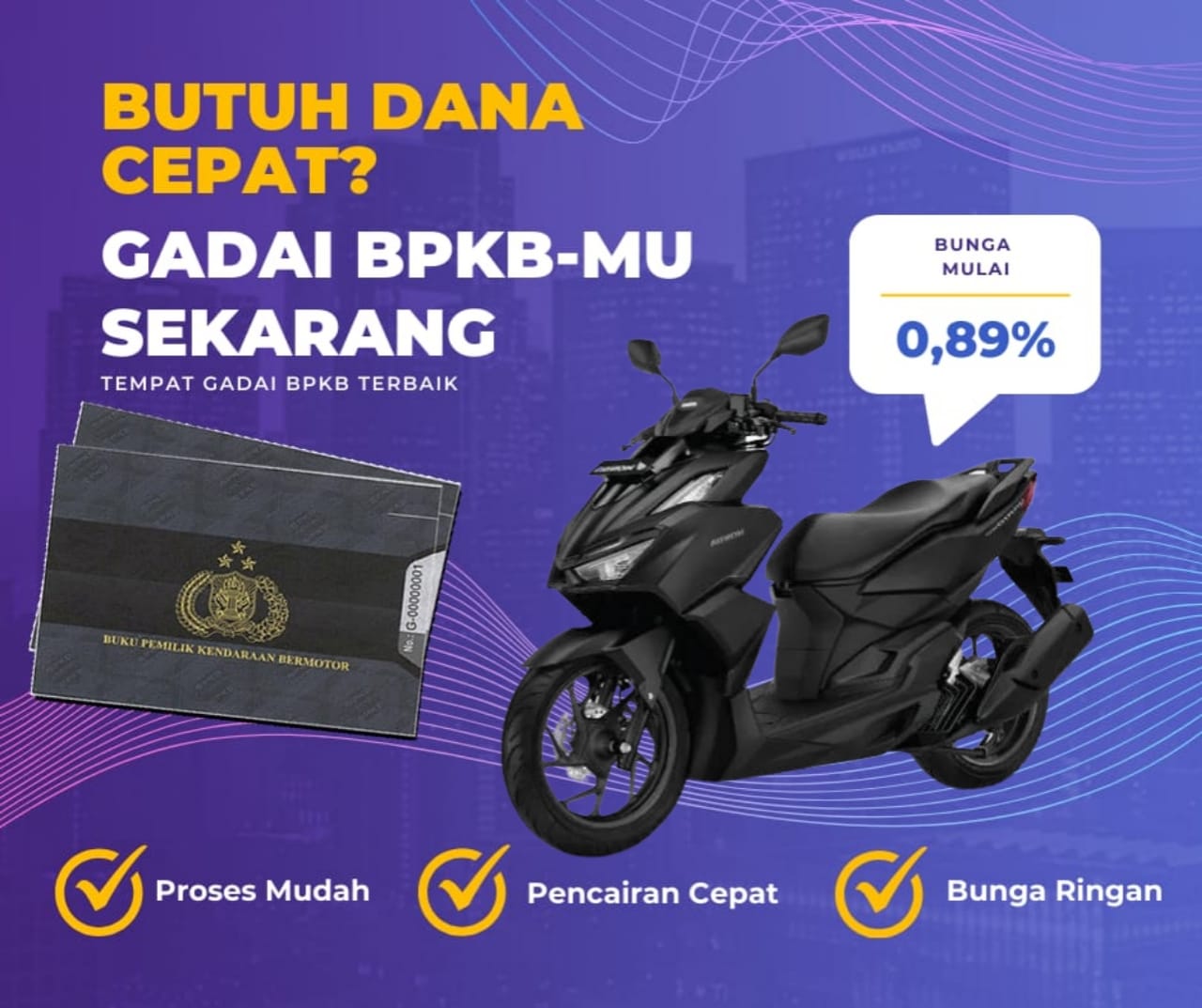 Pinjaman Dana Jaminan Bpkb Motor Honda Vario 160 Dapat Pinjaman Berapa? Seperti Ini Simulasinya